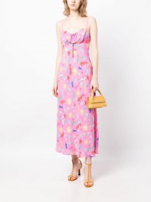 Dlouhé šaty Rixo růžové