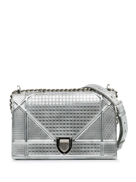 Τσάντα χιαστί Christian Dior Pre-owned ασημί