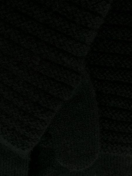 Pletené kašmírové rukavice Blanca Vita černé