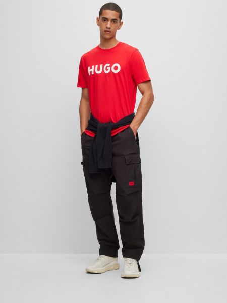 Spodnie cargo Hugo czarne