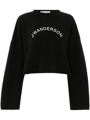 Maglione con stampa Jw Anderson nero