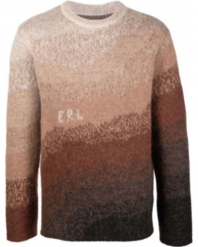 Jersey de tela jersey con efecto degradado Erl marrón
