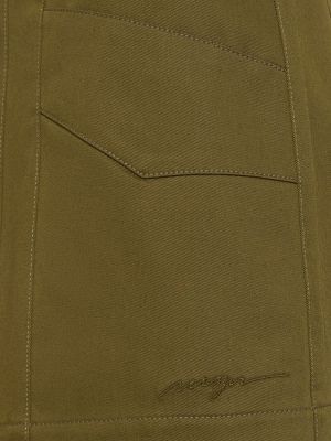 Pantalones cortos de algodón Msgm verde