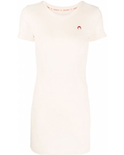 Pamučna mini haljina Marine Serre bijela
