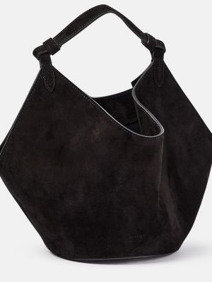 Замшевая сумка Khaite черная