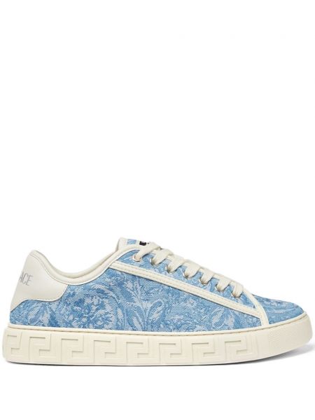 Jacquard sneakers Versace blå