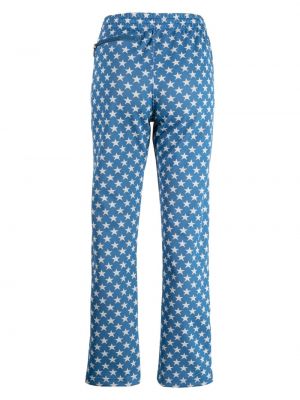 Sportovní kalhoty s potiskem s hvězdami Needles modré