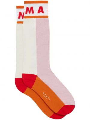 Чорапи Marni розово