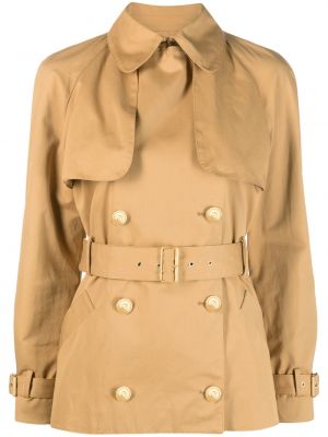 Krátký kabát Elisabetta Franchi hnědý