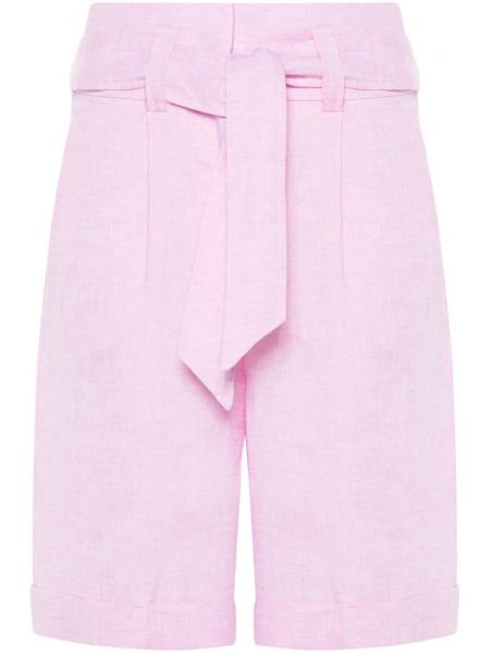 Linased lühikesed püksid Peserico roosa