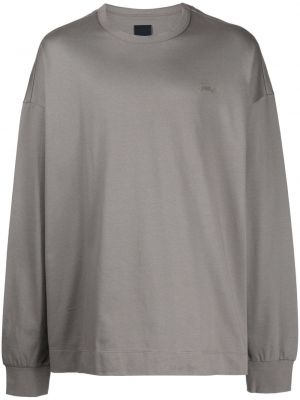 Βαμβακερή μπλούζα με σχέδιο Juun.j γκρι