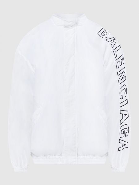 Куртка с вышивкой Balenciaga белая