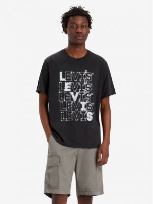Voľné priliehavé tričko Levi's čierna