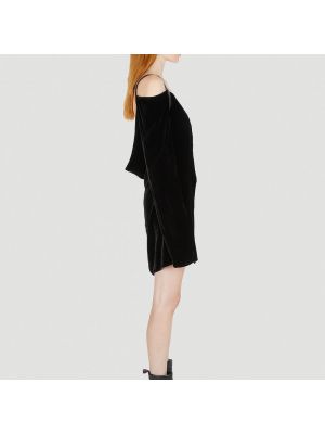 Mini vestido de terciopelo‏‏‎ 032c negro