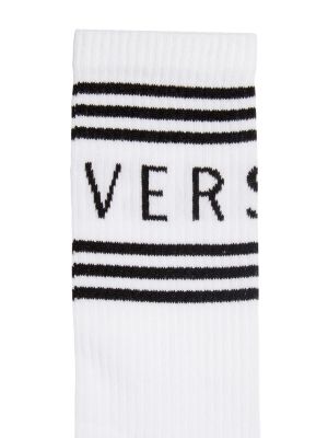 Памучни чорапи Versace черно