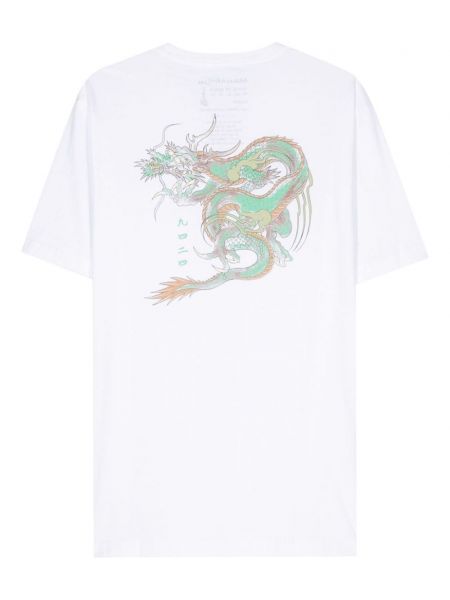T-shirt en coton en bambou Maharishi blanc
