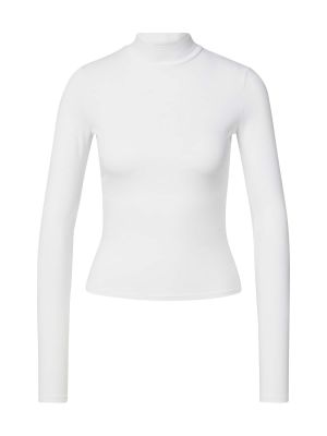 T-shirt a maniche lunghe Hollister bianco