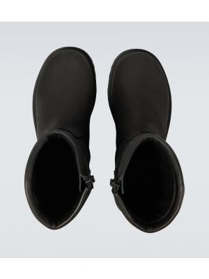 Usnjene gumijasti škornji Givenchy črna