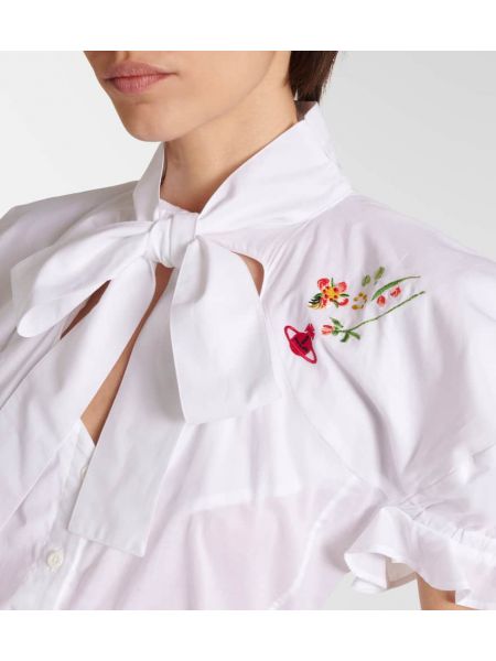 Kokvilnas kleita ar sirsniņām Vivienne Westwood balts