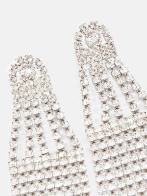 Kolczyki z kryształkami Oscar De La Renta srebrne