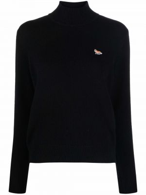 Пуловер slim Maison Kitsuné черно