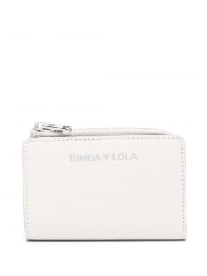 Kožená peňaženka s potlačou Bimba Y Lola biela