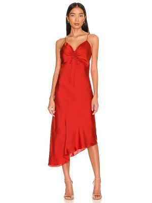 Asymetryczna sukienka Allsaints - Czerwony