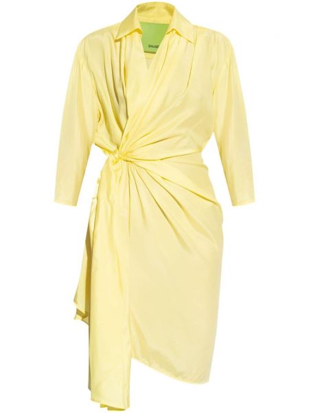 Jedwabna sukienka wieczorowa Gauge81 żółta