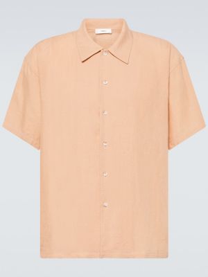 Camisa de lino oversized Commas beige