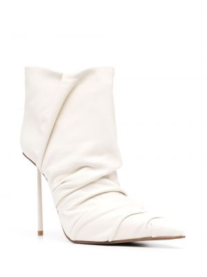 Ankle boots skórzane Le Silla białe