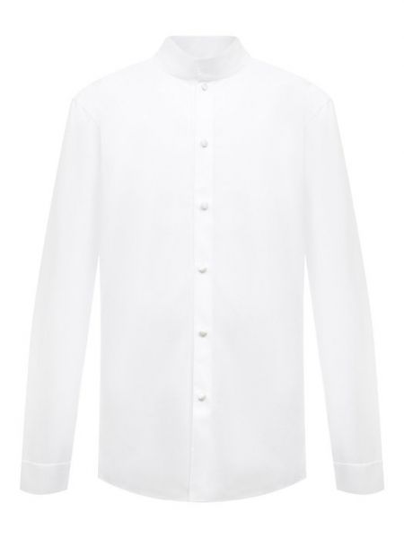 Белая хлопковая рубашка Balmain