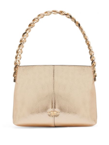 Sac bandoulière en cuir Michael Kors doré