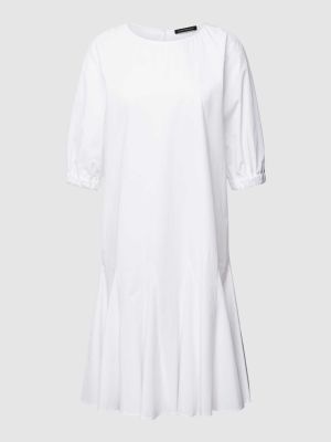 Sukienka midi w jednolitym kolorze Luisa Cerano biała