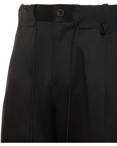 Pantaloni chino din bumbac Sacai negru
