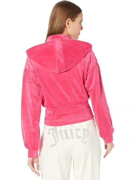 Худи с длинным рукавом Juicy Couture розовое