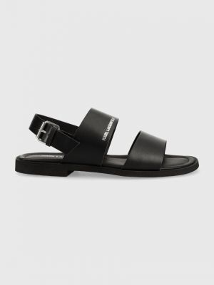 Sandale din piele Karl Lagerfeld negru