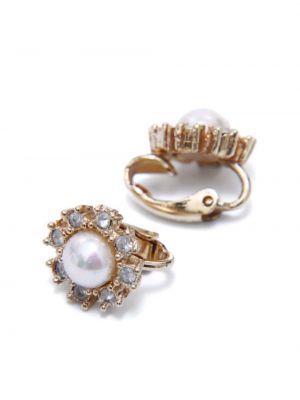 Pärlitega kõrvarõngad Christian Dior kuldne