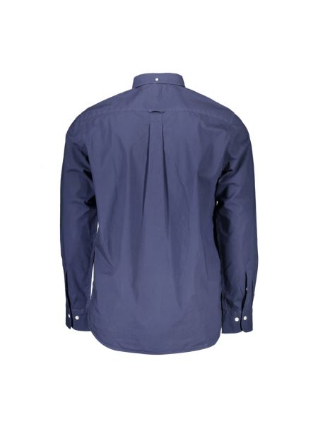 Camisa de algodón manga corta Gant azul