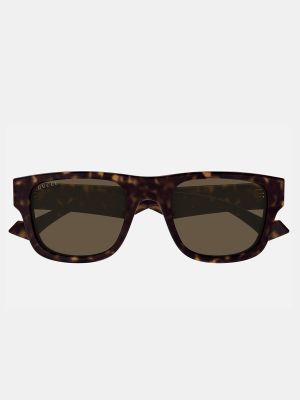 Gafas de sol con estampado Gucci marrón