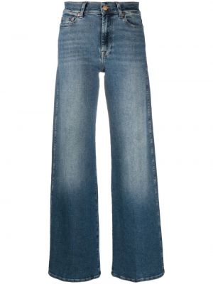 Jeans taille haute 7 For All Mankind bleu