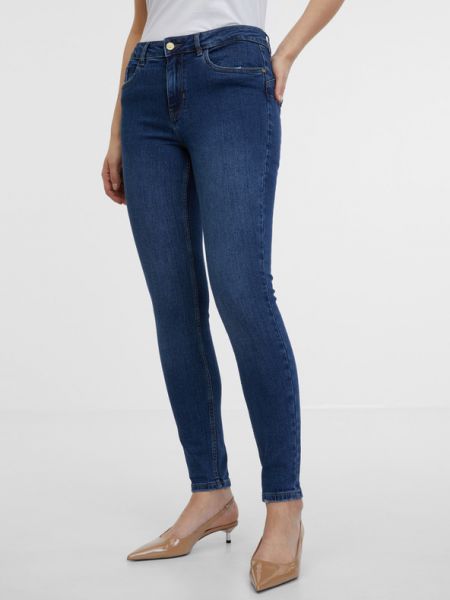 Niebieskie jeansy skinny Orsay