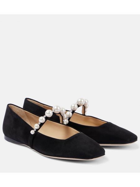 Ballerine in pelle scamosciata Jimmy Choo