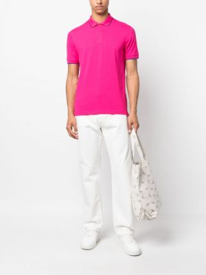 Siuvinėtas polo marškinėliai Sun 68 rožinė