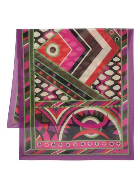 Schal aus baumwoll mit print Pucci lila