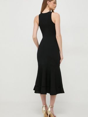 Midi šaty Victoria Beckham černé