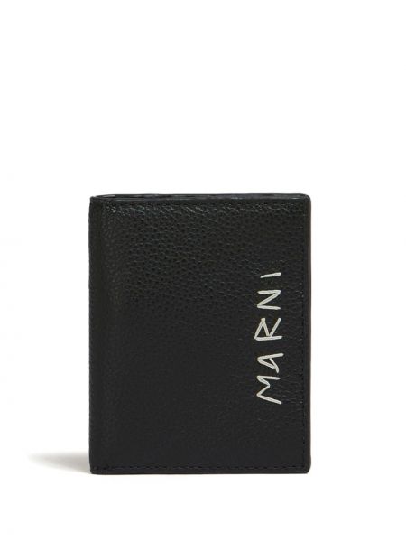 Kožená peněženka Marni černá