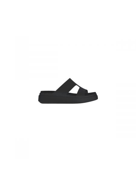 Sandále na platforme Crocs čierna