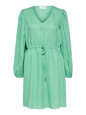 Priliehavé šaty Selected Femme zelená