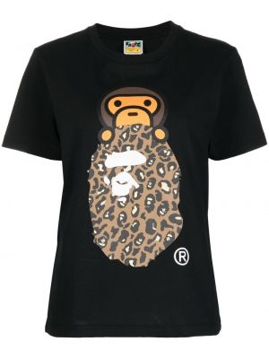 Тениска с принт A Bathing Ape® черно