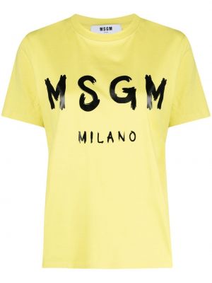 Camicia Msgm, giallo